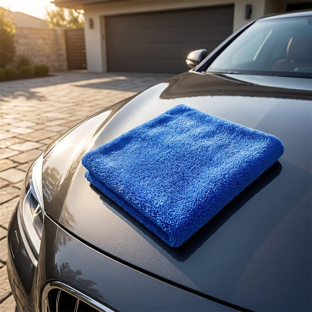 550 WEIGHT Car Drying Towel and Edgeless Microfibre Cloth, High Absorbency Microfibre Cloth for Detailing