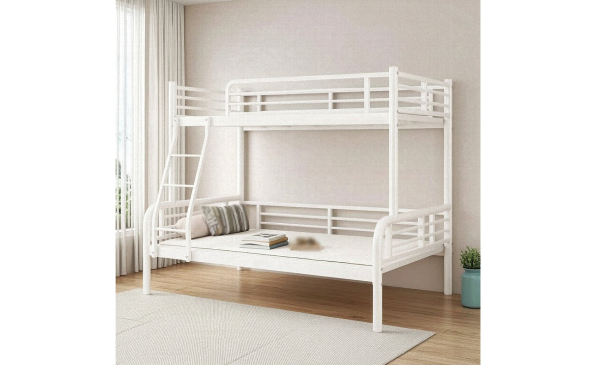 Space-Saving Metal Bunk Bed Heavy Duty Bunk Bed Sturdy Furniture Long-Lasting for Bedroom
