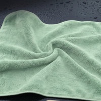 600 GSM Car Drying Towel with Microfibre Cloth, Green Coral Fleece Microfiber Cloths for Car Wash, Microfiber Cloths for Paint