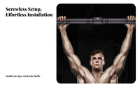 Doesn't Damage Walls Doorway Pull-up Bar Easy Installation Doorway Pull up Bar Anti-Slip Grip Strength Training Equipment Secure Locking Mechanism for Fitness Enthusiasts, Adults, Women, Indoor