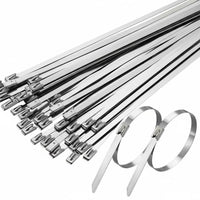 Stainless Steel Wire Tie High Temperature Resistant Automatic-Locking Metal Tie Metal Banding Strap Rust Resistant Bundling