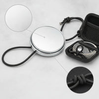 Portable Underwater Mirror with Storage Case Hands-Unrestricted Convex Mirror with Elastic Cord Safety Lightweight for Divers