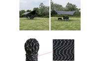 4 Pieces Strong 4mm Reflective Guy Line Compact Tent Tension Cord Heavy Duty Outdoor Gear Ultralight