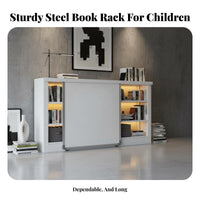 Storage Unit with Whiteboard Doors Sturdy Construction 5-Tier Storage Cabinet Large Capacity storage unit for Children, Book Lovers, Bedroom, Study, Playroom