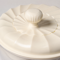Manual Salad Spinner, Kitchen Helper for Washing and Drying Salad, Large Capacity 24.3x22.3x20cm, White