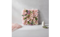 Dense Flower Panel with Foliage Layered Artificial Flower Wall Panels Faux Floral Wall Panel Lightweight for Wedding Backdrops