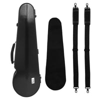Carbon Fiber Violin Case with Backpack Straps Glossy Violin Case Long-Lasting Portable for Violinists, Performers