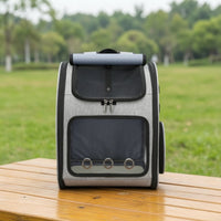 Pet Carrier Backpack with Window Breathable Pet Carrier with Transparent Window Lightweight Cat Backpack for Commuting