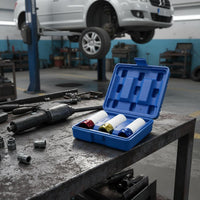 3 Pieces 1/2 Inch Drive Lug Nut Sockets CR-MO Steel Shielded Lug Nut Set Heavy Duty Color Coded Wheel Set for Mechanics, Tire Changing