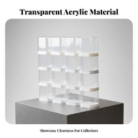 Display Box Stackable Interlocking Build Dustproof for Wall Setup