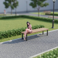 Seated Woman Figurine Finished Model 3D Printed Figurine Posed