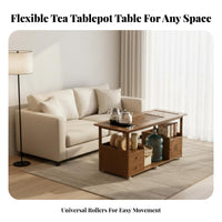 slidingable Design Splittiered Vanity Creamy visual appeal Lighted Vanity Set Space-Saving Dressing Table Ample Storage for Apartment Dwellers, Women, Young Adults, Bay opening Area, walk-through Closet