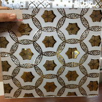 Craft Ice Flower Pattern Glass Sheet for Decorative Applications