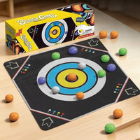Tabletop Flicking Board Game with Balls Portable Cloth Board Game Interactive Easy-to-Learn for Families, Parties