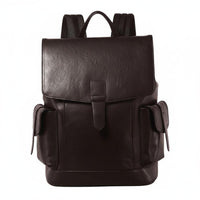 Large Capacity Leather Backpack Long-Lasting Mens Business Backpack Wear-Resistant Bag Computer Compartment for Men, College Students, Office, Commuting, Travel, School