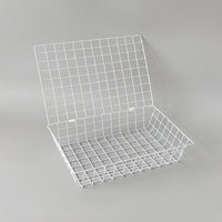 Desk Storage File Organizer with Lid, Metal Wire Mesh Document Basket for Office Workers, Desktop Filing Paper A4 FC Size