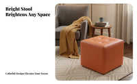 Upholstered Cube Stool space-saving Size Upholstered Ottoman Cube inviting Comfort