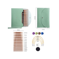Versatile Interchangeable Circular Knitting Premium Knitting Set with Case Portable Compact for Knitters