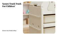 Multi-Bin Toy Organizer animal Design children's Furniture Removable Bins for children