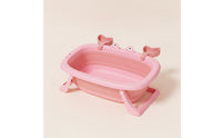 Foldable Baby Bathtub Portable Collapsible Baby Bath Easy to Clean for Bathroom