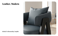 Upholstered Armchair Italian aesthetic Upholstered Tub Chair Modern Design Thick Cushioning for Interior Designers, Homeowners