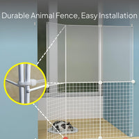 Adjustable Pet Gate Cat Barrier No-Drill Indoor Fence