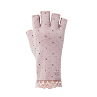 Women's UV Protection Half-Finger Gloves for Cycling, Driving, and Fishing
