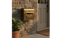 Weather Resistant Vintage Wall Mailbox Easy Installation Outdoor Decor Large Capacity for Courtyard