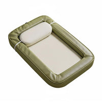 Breathable Material Cooling Pet Bed Reversible Design Cooling Pet Mat Non-Slip Bottom Washable Cat Bed Pressure Relief for Cats, Dogs, All Seasons, Summer
