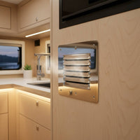 Slotted Louver Grille Marine-Grade Louvered Vent Resistant Hardware for RV Builders, Lockers