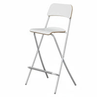 Space-Saving Foldable Bar Stool Portable Folding Stool with Backrest Minimalist Design Collapsible Seat Easy to Clean for Business Owners, Apartment Dwellers, Small Compact Areas, Kitchen, Balcony, Dining Room