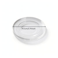 Clear Jewelry Display Tray Transparent Bangle Display Tray Visible Acrylic Bracelet Holder Tabletop for Jewelers, Photographers, Vanity, Boutique Counters