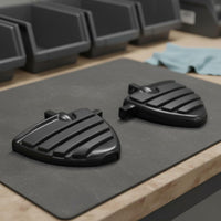 2 Pieces Wear-Resistant Custom Motorcycle Foot Pedal Aluminum Alloy Anti-Slip Foot Pedal CNC Cut Footrest Easy Installation