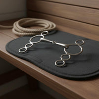 4-Loop Horse Bit Hand Polished Equestrian Gear Rust Resistant for Riding