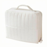 Standing Makeup Organizer Padded Quilted Cosmetic Bag Sideaccessible Cosmetic Bag Compartmentalized