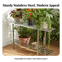 Floor-Standing Multi-Tier Flower Pot Holder Modern Minimalist design Plant Stand Space-Saving Display Rack Sturdy Construction for Gardeners, Homeowners, Balcony, Garden, Living Room, Bedroom