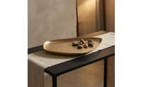 Aluminum Tray Irregular Shape Decorative Serving Tray Shallow rims Metal Dessert Platter