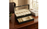 Multi-Functional Watch Box with Drawer Space-Saving Organizer for Closet