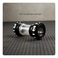 Hollow Shaft Threaded Bottom Bracket Sealed Bearing BB30 Bottom Bracket Precision Machined Bike Crank Axle Easy to Install for Road Cycling, Mountain Biking