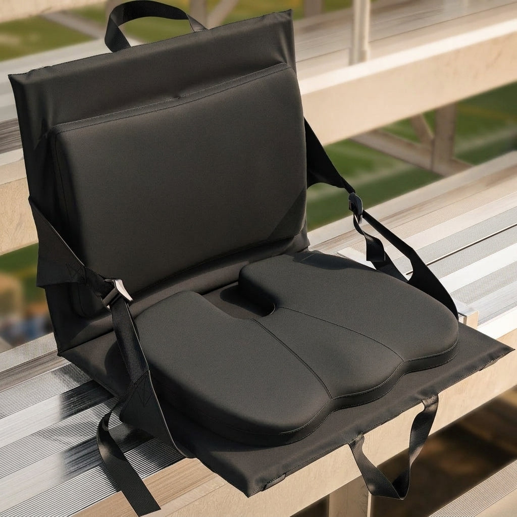 Camping Chair with Back Support for Outdoor Seating, Folding Seat with Floor Cushion and Floor Seat Design, Modern Minimalist Polyester Mat