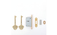 Piano Lock with Keys Brass-Colored Piano Lock Hardware Flush Mount Inset for Woodworkers, Pianos, Instrument Cases