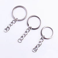 Wholesale Jewelry Accessories Keychain Chain Single Ring Key Ring Lobster Clasp Handmade Material In Stock