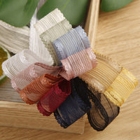 Lace Stripe Ribbon for DIY Crafts, Apparel, Hats, Shoes, Gift Wrapping, and Wedding Bouquets