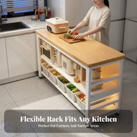 Microwave Oven Stand Large Capacity Kitchen Microwave Stand Space Saving Multi-Tier Kitchen Shelf for Home Cooks, Adults, Pantry, Living Room, Balcony