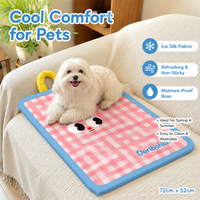 Dog Mat 72x52cm, Washable Breathable Pet Mat, Non-Slip Fabric for All Seasons, Waterproof Dog Bed