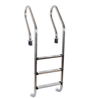 Replacement Pool Ladder Step Brushed Metal Ladder Step with End Mounts Universal Fit Pool Stair Step Long-Lasting for Maintenance Professionals