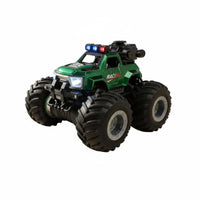 LED Lights Terrain-Road Trick Car Crash Resistant RC Monster Truck Crashworthy Spray Mist Toy Truck Shock Absorption for Children, Boys, Outdoor