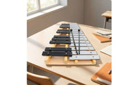 Xylophone with Mallet 25-Note Xylophones with Bag Aluminum Glockenspiel for Beginners, Students, Classroom, Home