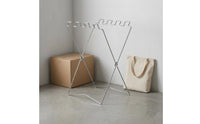 Portable Foldable Trash Bag Holder Stable X-Shaped Base-Shaped Frame Trash Bag Holder Hanging Rack Outdoor Utility
