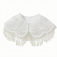 Shoulder Cape Translucent Faux Collar V-Neck for Formal Events, Photo Shoots